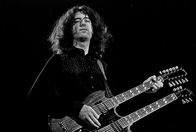 Jimmy Page et sa Gibson double manches