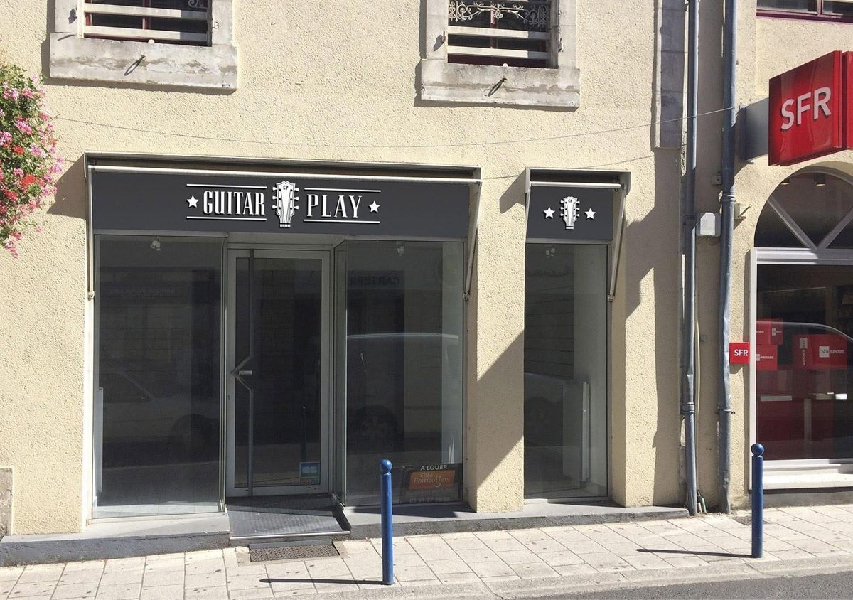 L’enseigne imaginée sur la façade