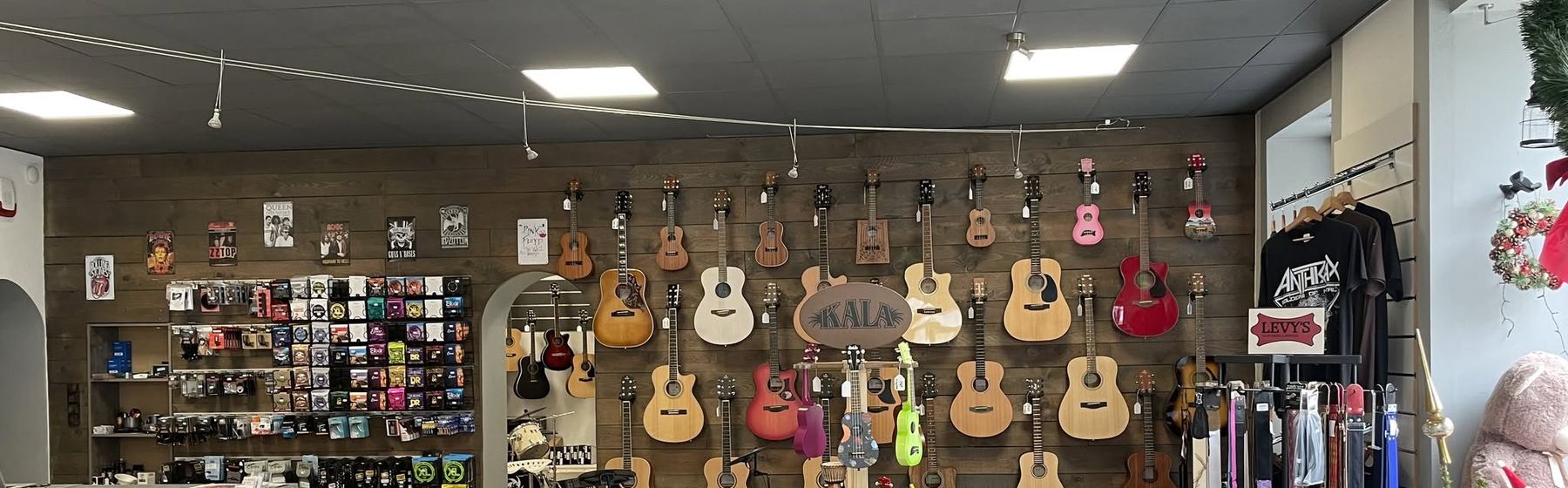 Intérieur du magasin Guitar Play